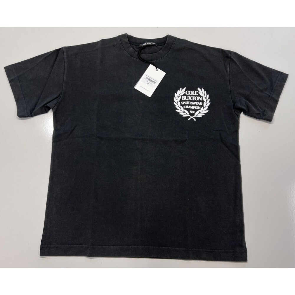 Cole Buxton Champion T-Shirt Vintage Black Boxy Oversized BNWT multiple sizes
